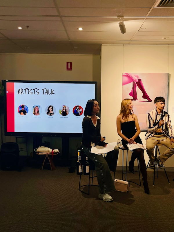 Sasha at the artists talk. Photography by Creative Asia 26 April 2026